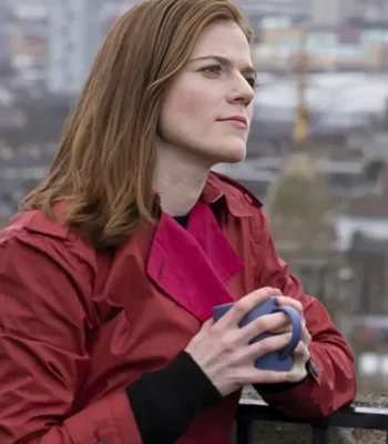 Rose Leslie Vigil S02 Red Trench Coat
