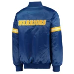 Royal Golden State Warriors Satin Jacket