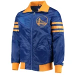 Royal Golden State Warriors The Captain II Satin Jacket