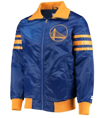 Royal Golden State Warriors The Captain II Satin Jacket