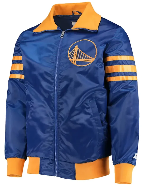 Royal Golden State Warriors The Captain II Satin Jacket