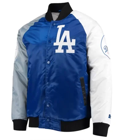 Royal/Gray Tri-LA Dodgers Color Satin Jacket
