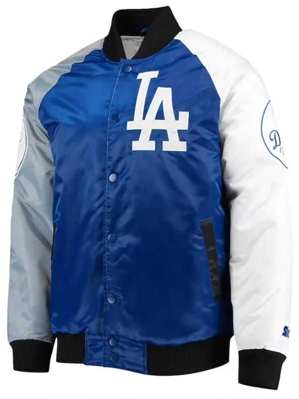 Royal/Gray Tri-LA Dodgers Color Satin Jacket