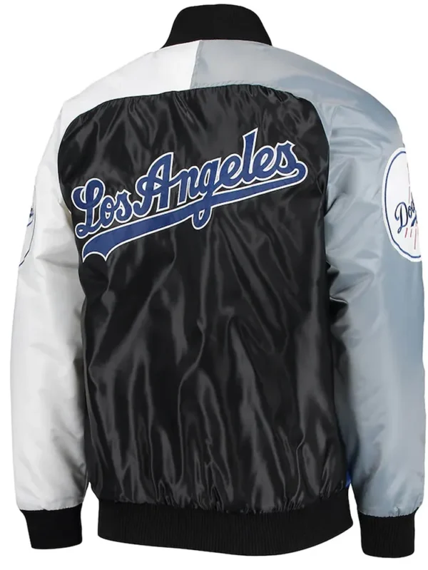 Royal/Gray Tri-LA Dodgers Color Satin Jacket