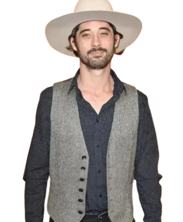 Ryan Bingham Yellowstone Wool Grey Award Show Vest