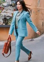 Sabrina Impacciatore The White Lotus Blue Suit