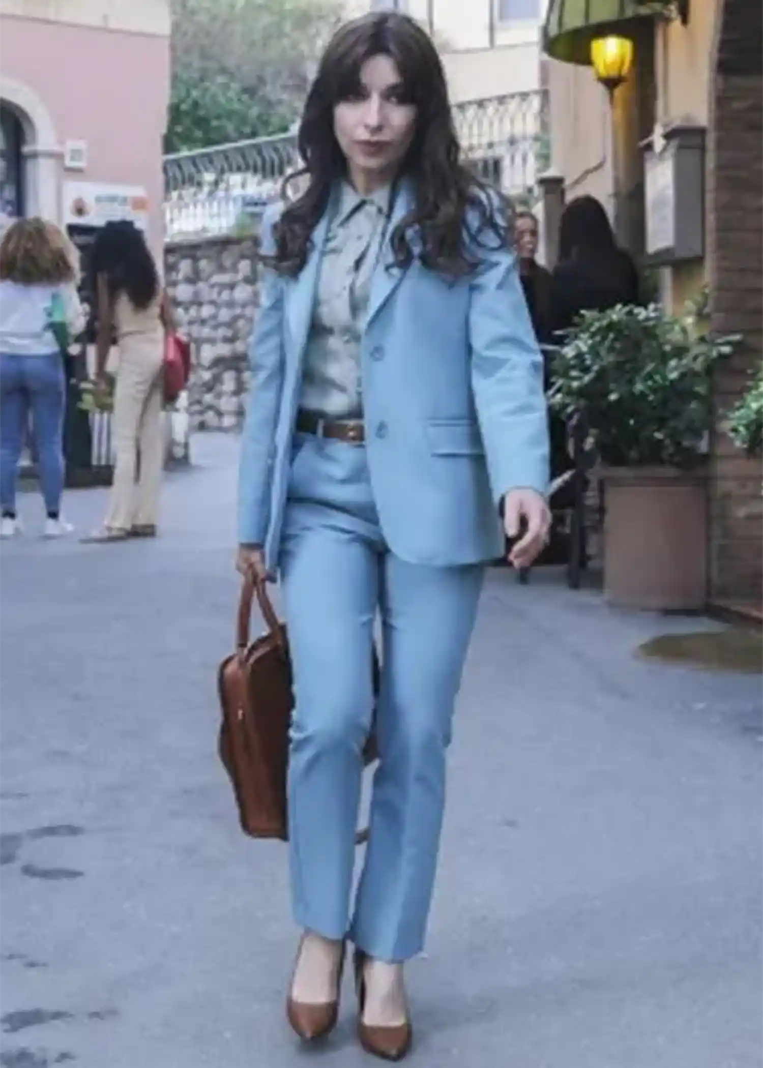 Sabrina Impacciatore The White Lotus Blue Suit Sabrina Impacciatore The White Lotus Blue Suit
