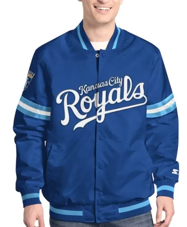 Scout Kansas City Royals Varsity Satin Jacket