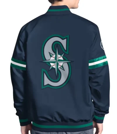 Seattle Mariners Scout Varsity Satin Jacket