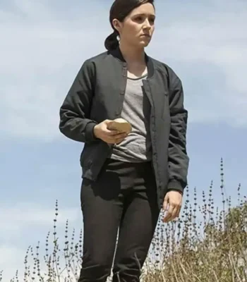 Shannon Woodward Westworld Black Bomber Jacket