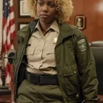 Sheriff Josie Miller Will Trent Green Satin Jacket