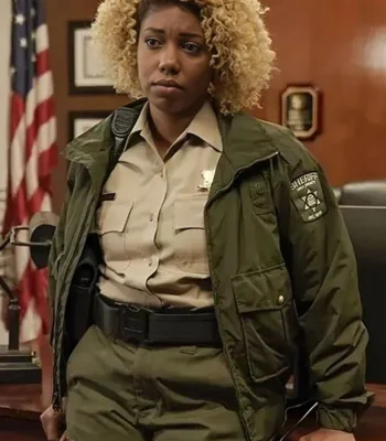 Sheriff Josie Miller Will Trent Green Satin Jacket