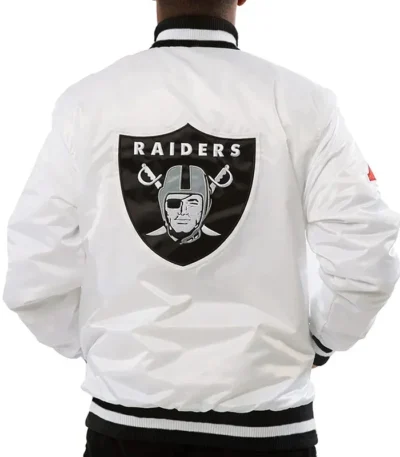 Las Vegas Raiders White Fill Jacket