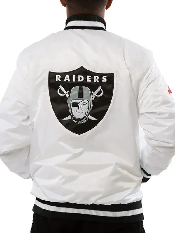 Las Vegas Raiders White Fill Jacket