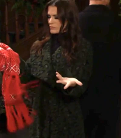 Chelsea Newman The Young and the Restless Green Coat