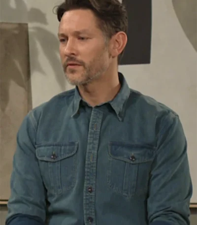 Daniel Romalotti The Young And The Restless Denim Shirt