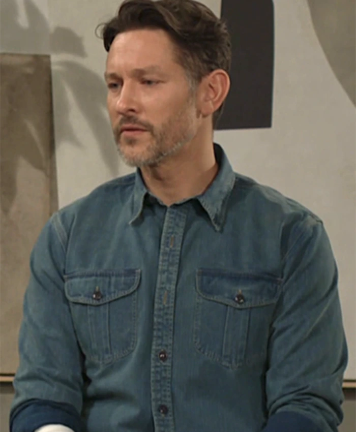 Daniel Romalotti The Young And The Restless Denim Shirt Daniel Romalotti The Young And The Restless Denim Shirt