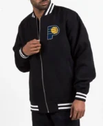Indiana Pacers Navy Wool Varsity Jacket