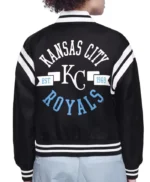Kansas City Royals Printed Logo Varsity Satin Jacket