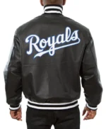 Kansas City Royals Leather Varsity Jacket