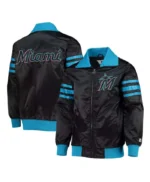Miami Marlins The Captain II Black Satin Jacket