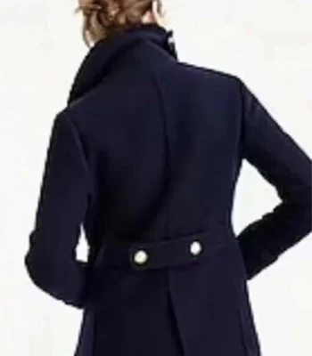 Paige Lassiter Blue Wool Coat Virgin River