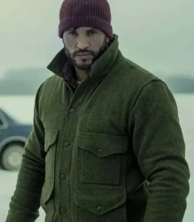 Ricky Whittle American Gods S03 Green Jacket