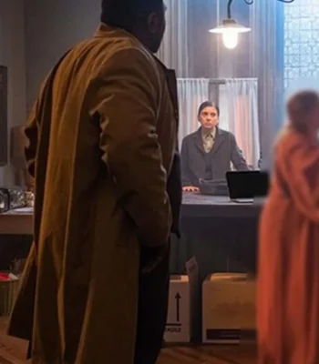 The Woman in the Window Detective Little Brown Cotton Coat