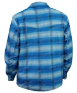 Yellowstone Moses Brings Plenty S04 Blue Wool Coat