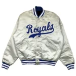 Silver Kansas City Royals Satin Jacket