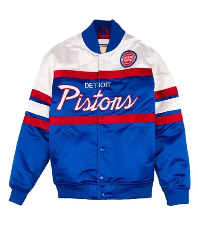 Special Script Detroit Pistons Satin Jacket
