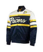 Special Script Indiana Pacers Navy Varsity Jacket
