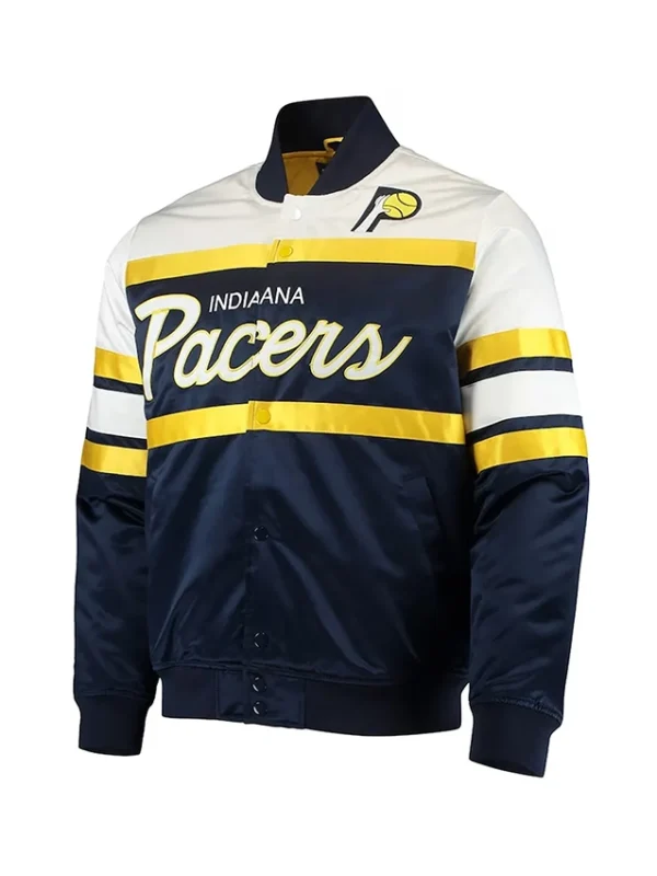 Special Script Indiana Pacers Navy Varsity Jacket