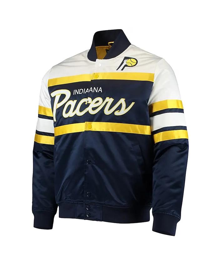 Special Script Indiana Pacers Navy Varsity Jacket Special Script Indiana Pacers Navy Varsity Jacket