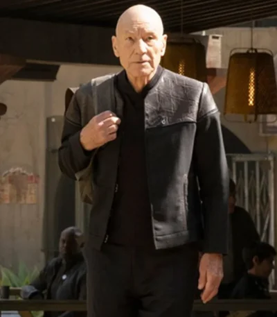 Star Trek Jean-Luc Picard Wool Black Jacket