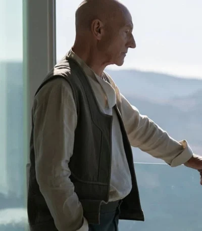 Star Trek Picard Jean-Luc Picard Grey Cotton Vest