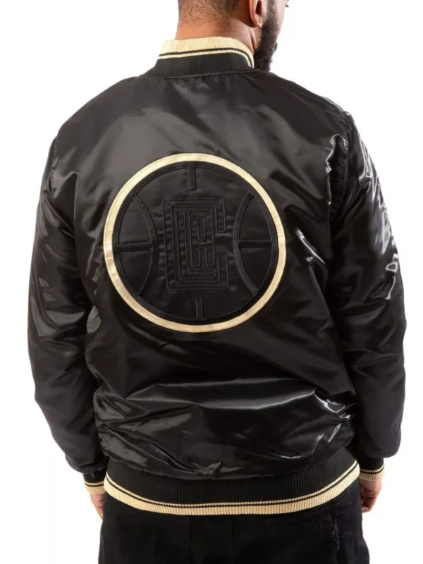 Starter Bomber LA Clippers Black/Gold Jacket