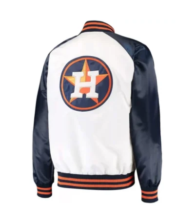 White/Navy Houston Astros Clean-Up Hitter Jacket