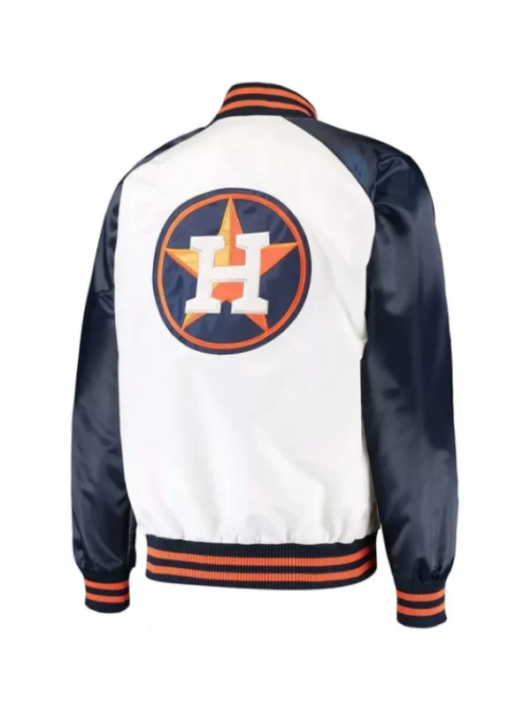 White/Navy Houston Astros Clean-Up Hitter Jacket
