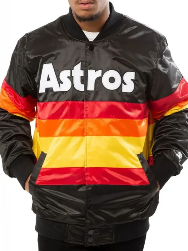 Houston Astros Color-Block Starter Satin Jacket