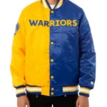 Starter Golden State Warriors Bomber Satin Jacket