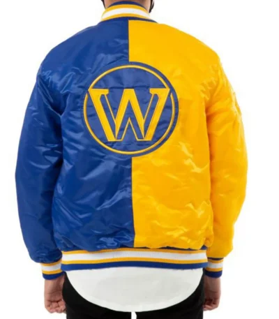 Starter Golden State Warriors Bomber Satin Jacket