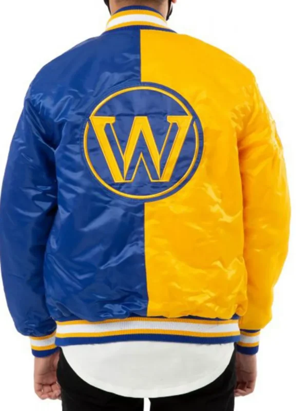 Starter Golden State Warriors Bomber Satin Jacket