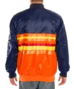 Navy/Orange Houston Astros Satin Jacket