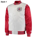 Starter LA Clippers Renegade Varsity Satin Jacket