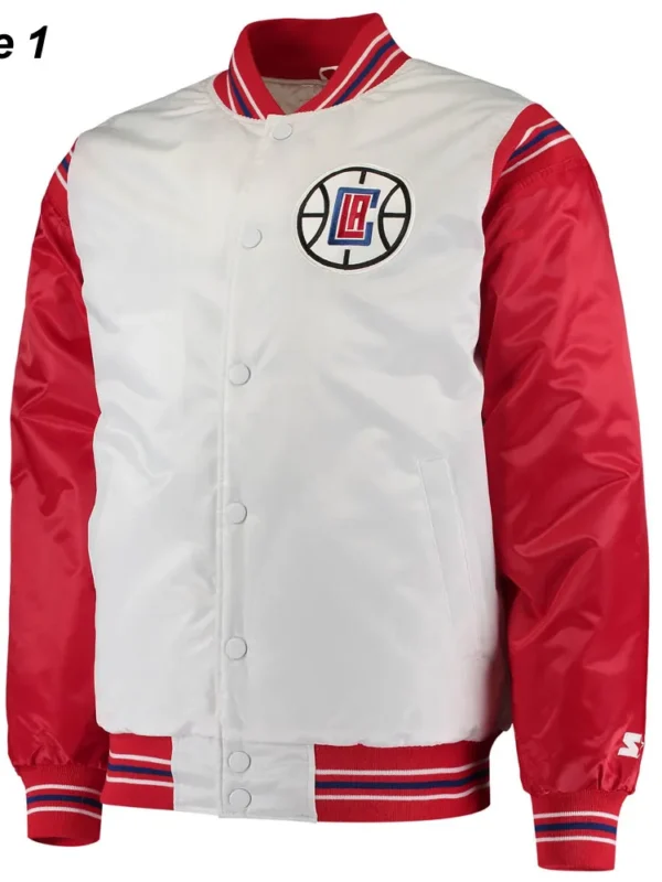 Starter LA Clippers Renegade Varsity Satin Jacket
