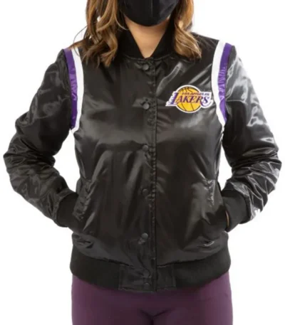 Starter Lakers Los Angeles Bomber Satin Jacket
