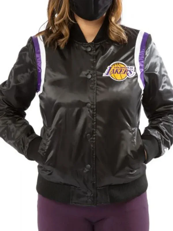 Starter Lakers Los Angeles Bomber Satin Jacket