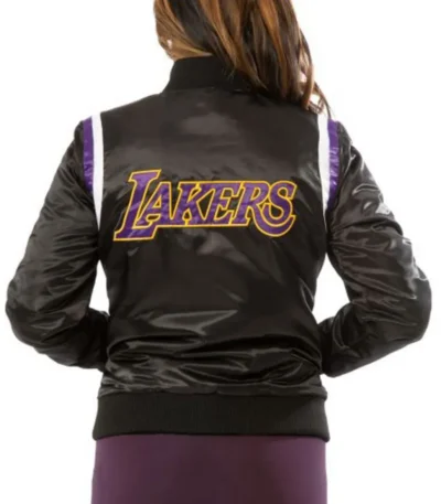 Starter Lakers Los Angeles Bomber Satin Jacket
