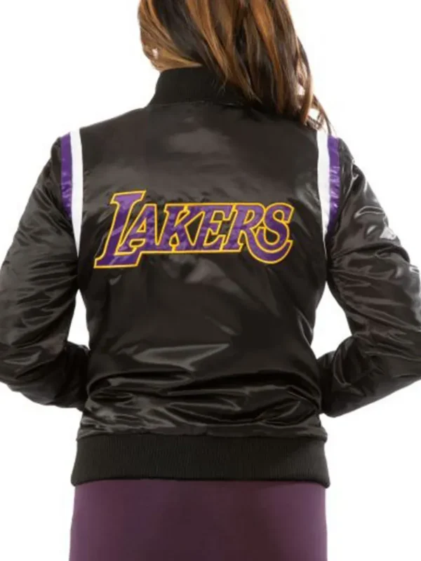 Starter Lakers Los Angeles Bomber Satin Jacket